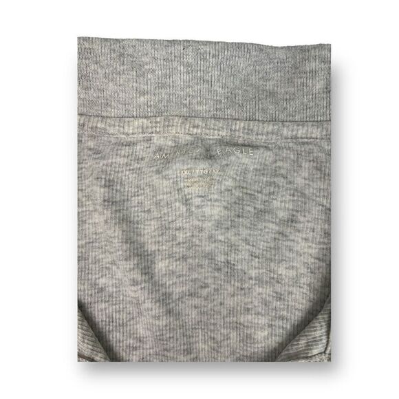 American Eagle Ribbed Front Button Cropped Top Size Extra Extra Large - Picture 5 of 5
